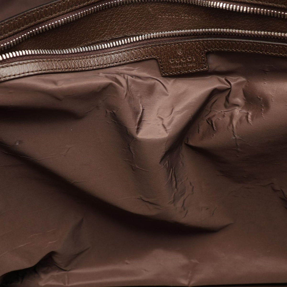 Gucci Tote Bag GG Supreme Sherry Line Beige Brown Green Leather Tender Medium — view 5