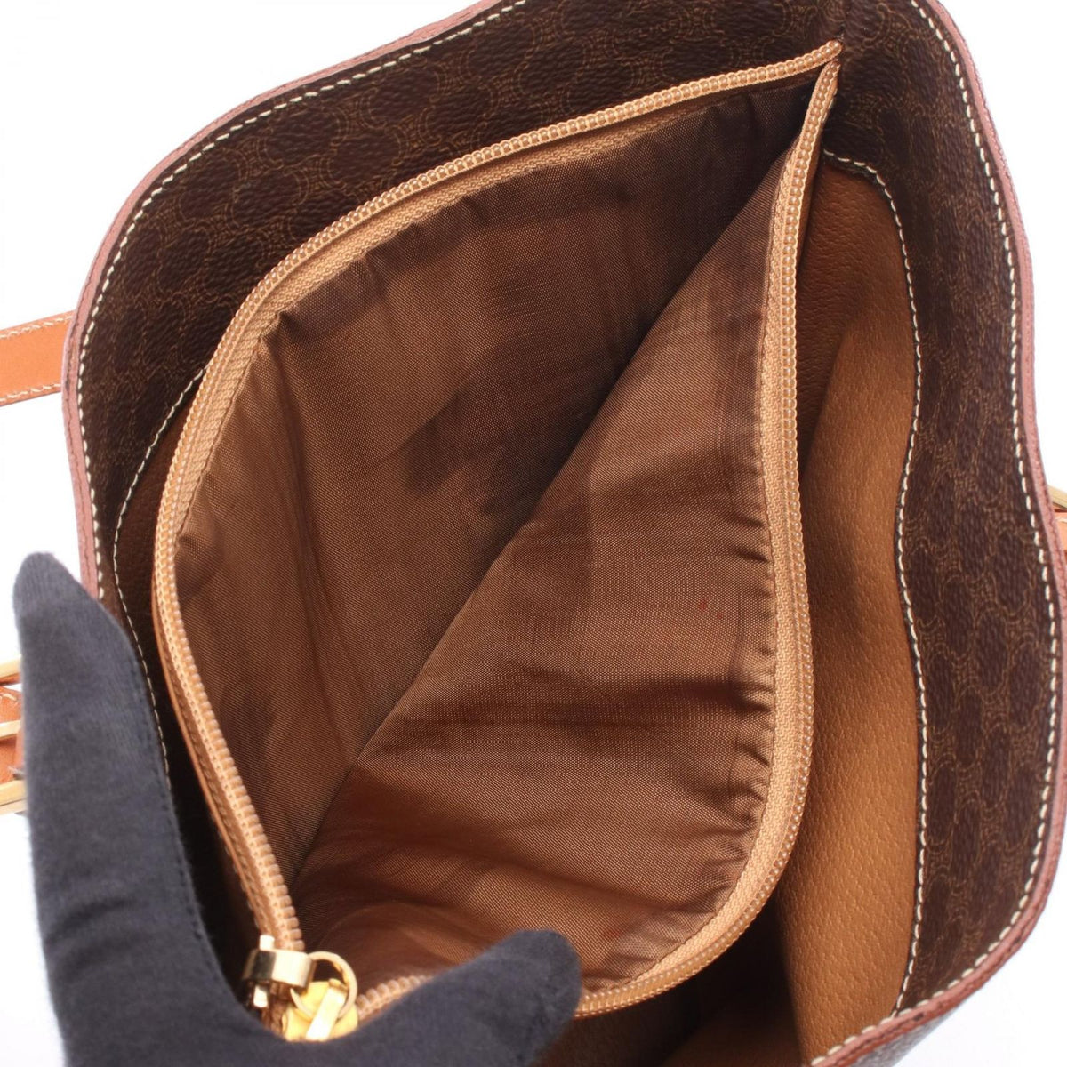 Celine Tote Bag Macadam Brown Dark Leather — view 5