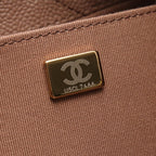 Chanel Handbag Quilted Greige Caviar Leather Hobo — view 5