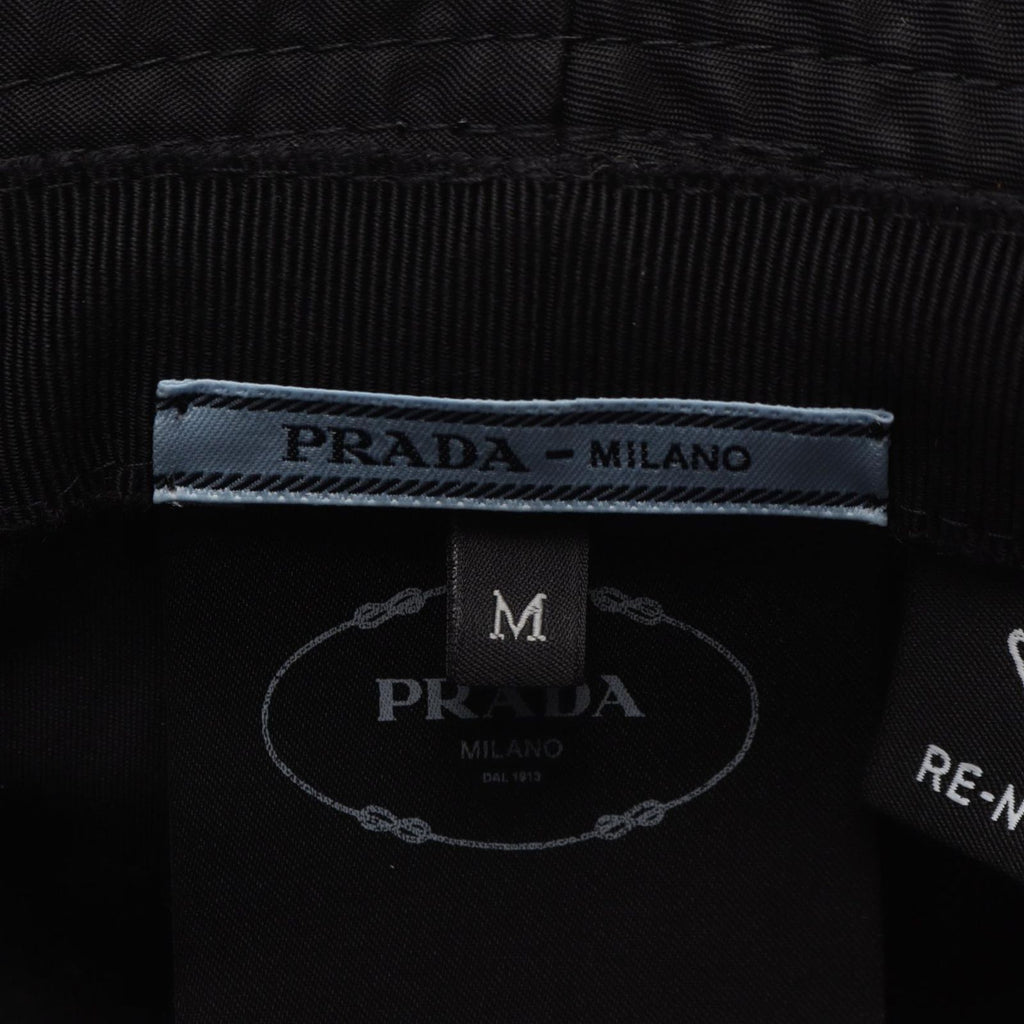 Prada Hat Triangle Logo Bucket Nylon Hat — view 4