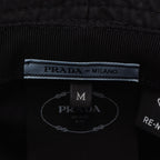 Prada Hat Triangle Logo Bucket Nylon Hat — view 4
