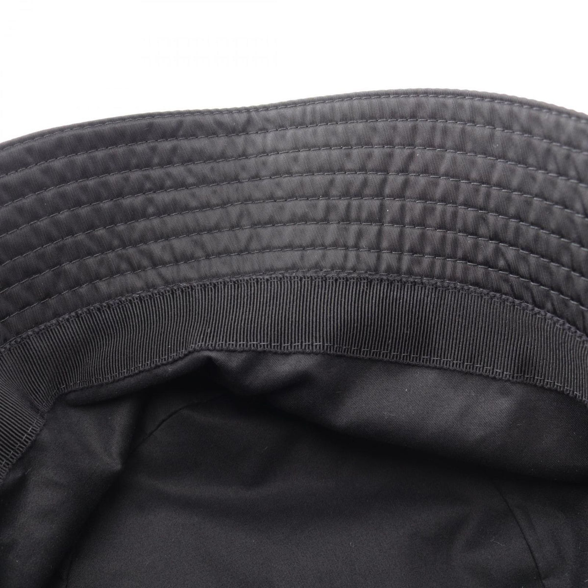 Prada Hat Triangle Logo Bucket Nylon Hat — view 6