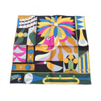 Hermes Scarf Petit Carre 45 Parade en Fanfare Silk