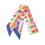 Hermes Scarf Twilly Bolduc Au Carre Ribbon Orange Silk