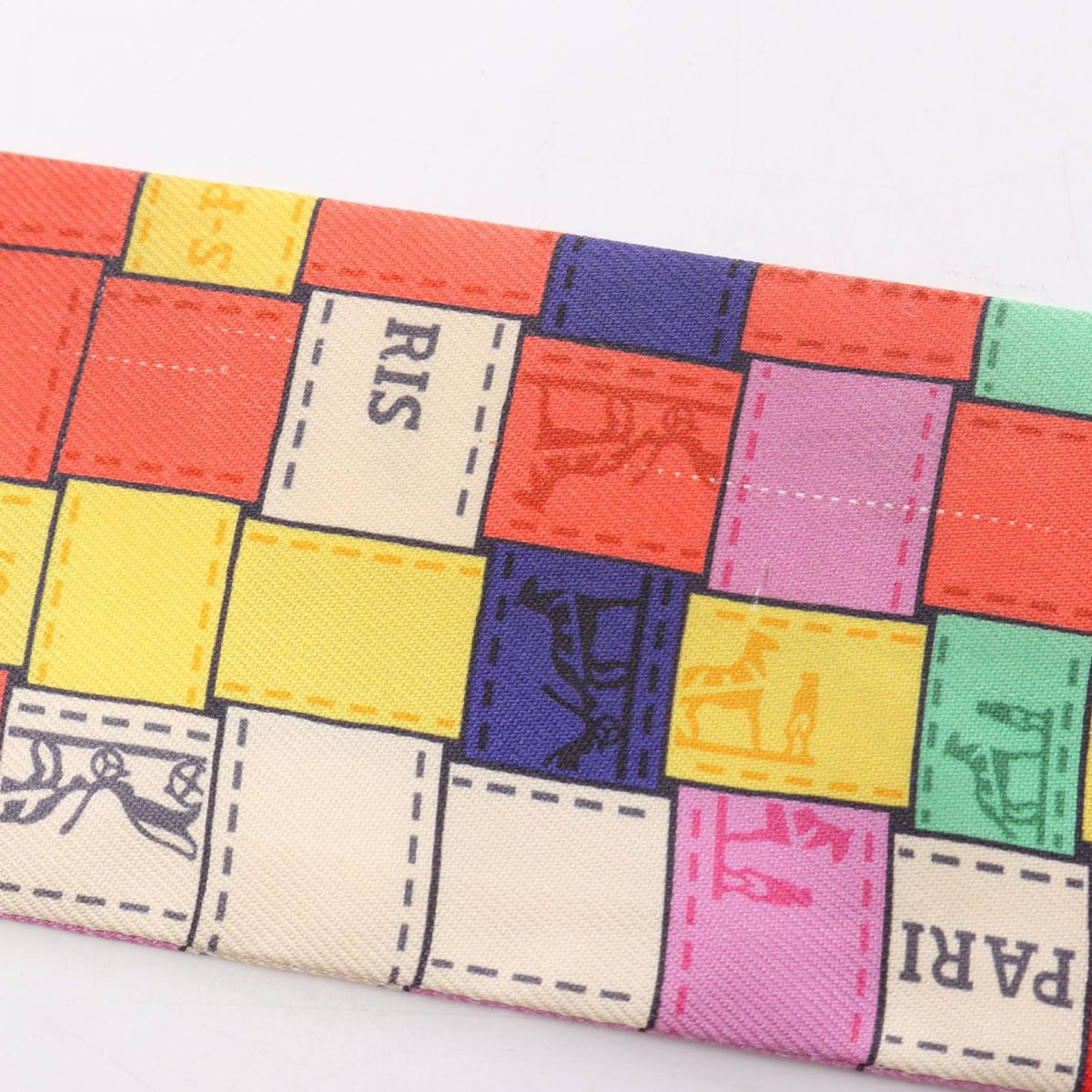 Hermes Scarf Twilly Bolduc Au Carre Ribbon Orange Silk — view 7