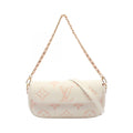 Louis Vuitton Shoulder Bag Wallet on Chain Ivy 2-Way Latte White Chamalou Pink