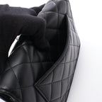 Chanel Shoulder Bag Quilted Black Lambskin Chain Wallet — view 6