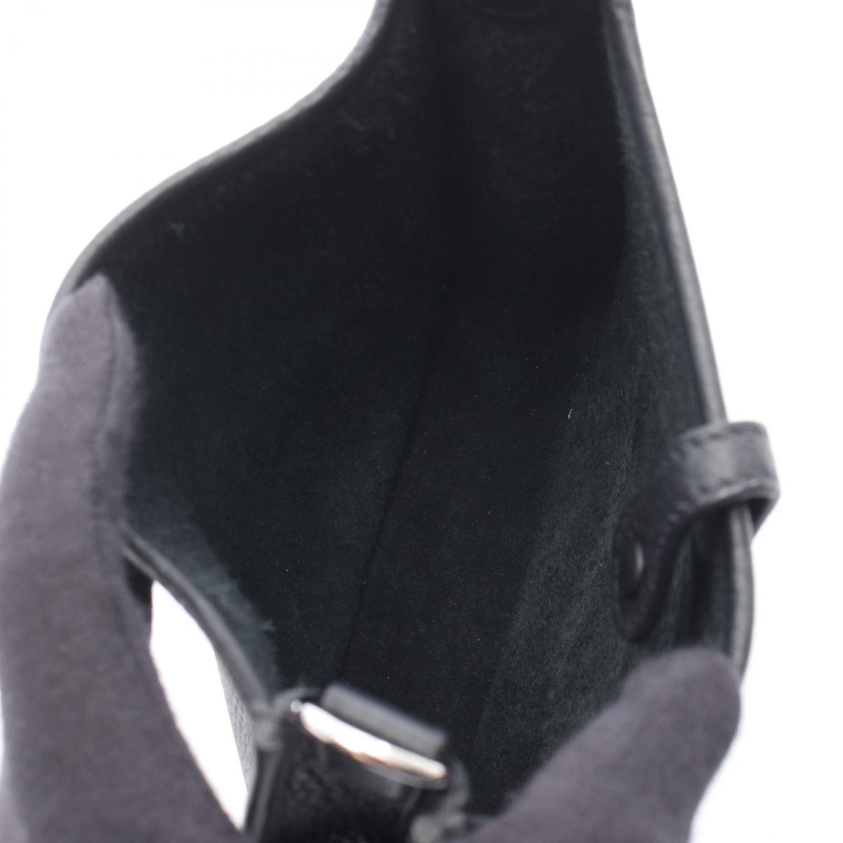 Hermes Shoulder Bag Evelyne TPM Black Amazon — view 3