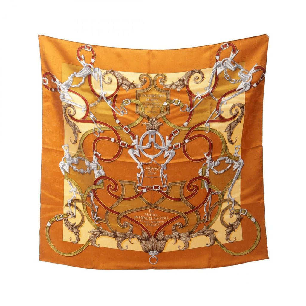 Hermes Scarf Carre 90 L'instruction du Roy Silk