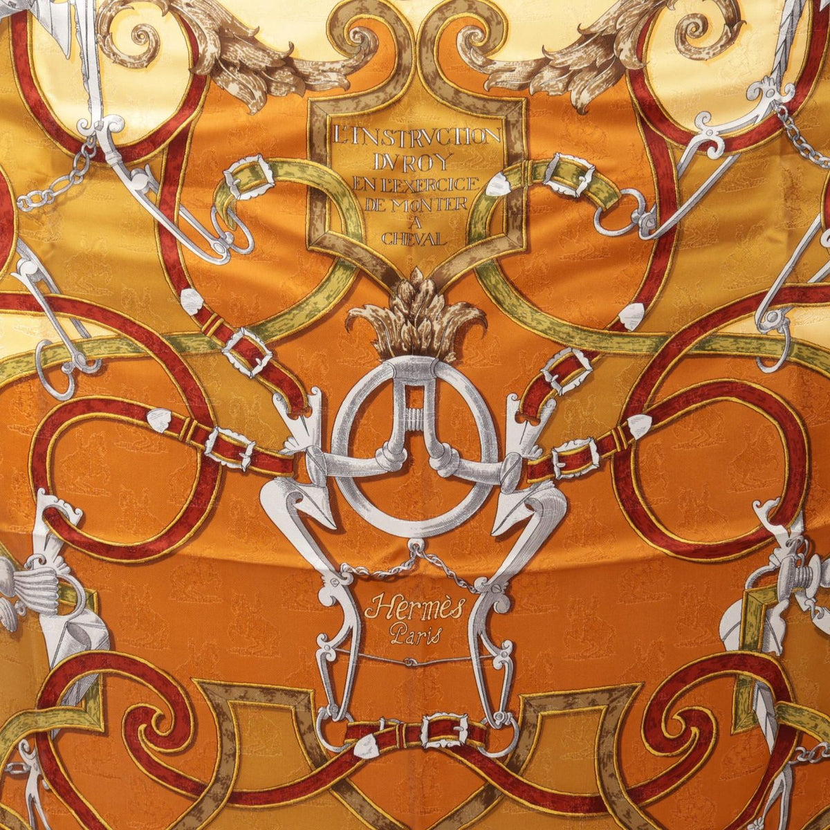 Hermes Scarf Carre 90 L'instruction du Roy Silk — view 6