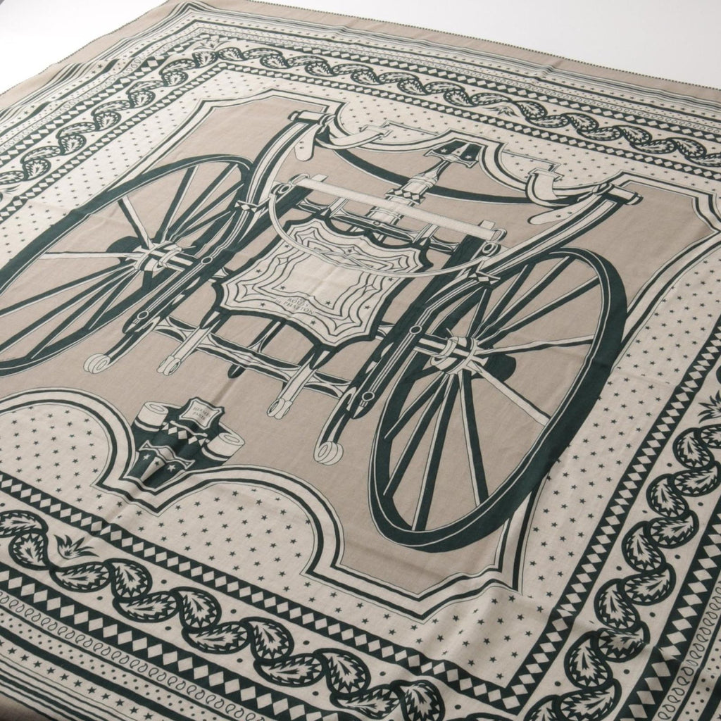 Hermes Scarf Carre Geant 140 les Roues de Phaeton Silk — view 2