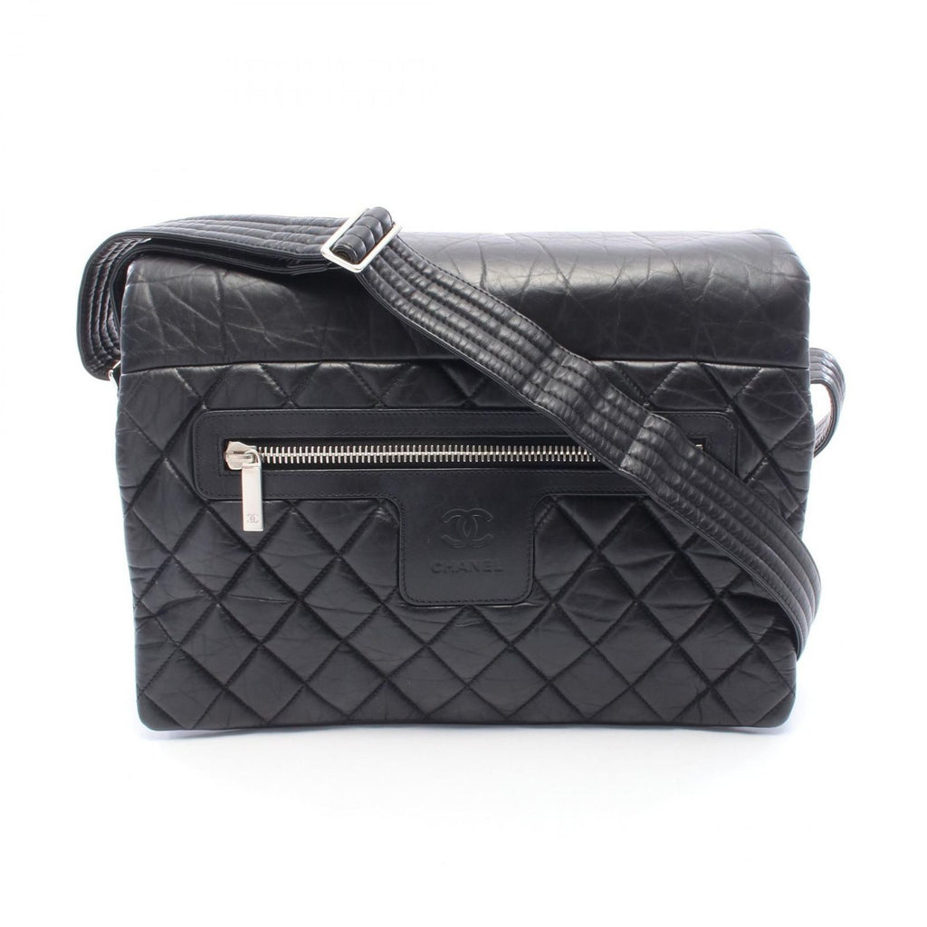 Chanel Shoulder Bag Coco Cocoon Black Calfskin Leather