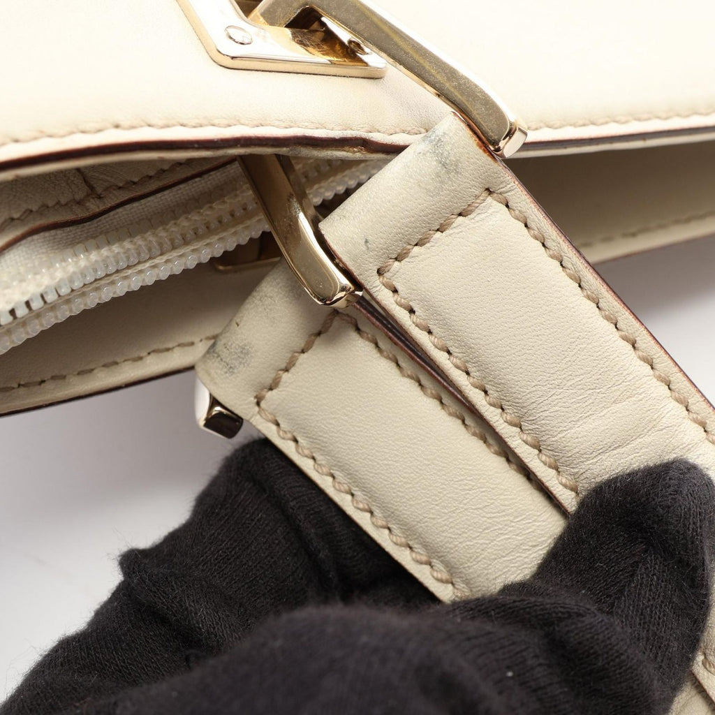 Gucci Tote Bag Guccissima Ivory Leather Horsebit — view 8