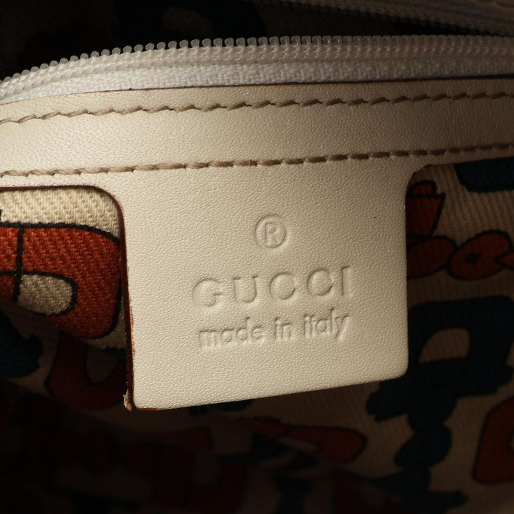 Gucci Tote Bag Guccissima Ivory Leather Horsebit — view 4