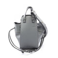 Loewe Handbag Hammock Drawstring Bag Mini 2-Way Gray Leather