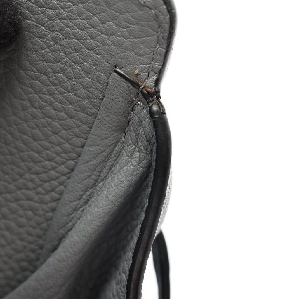 Loewe Handbag Hammock Drawstring Bag Mini 2-Way Gray Leather — view 6