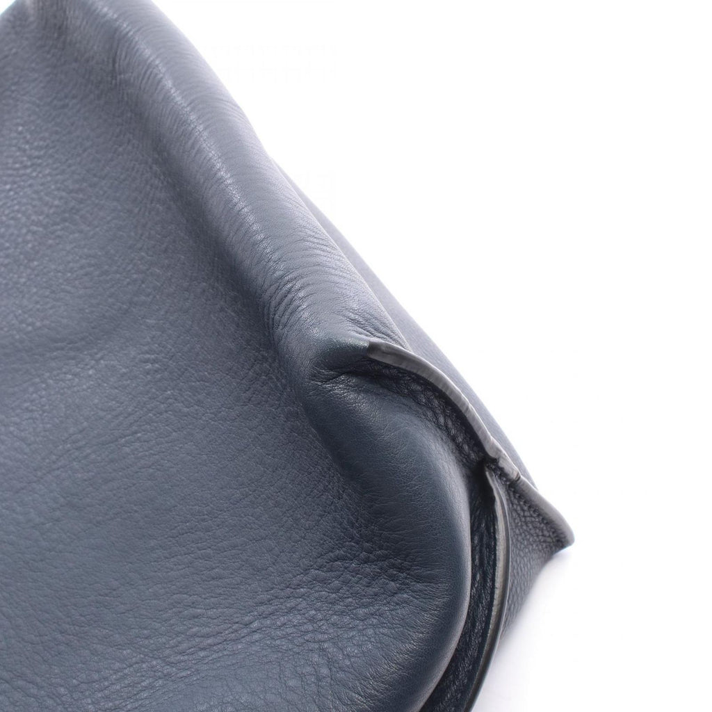 Fendi Tote Bag All in Shopping Navy Black Leather — view 7