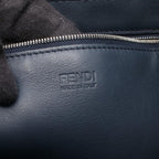 Fendi Tote Bag All in Shopping Navy Black Leather — view 4