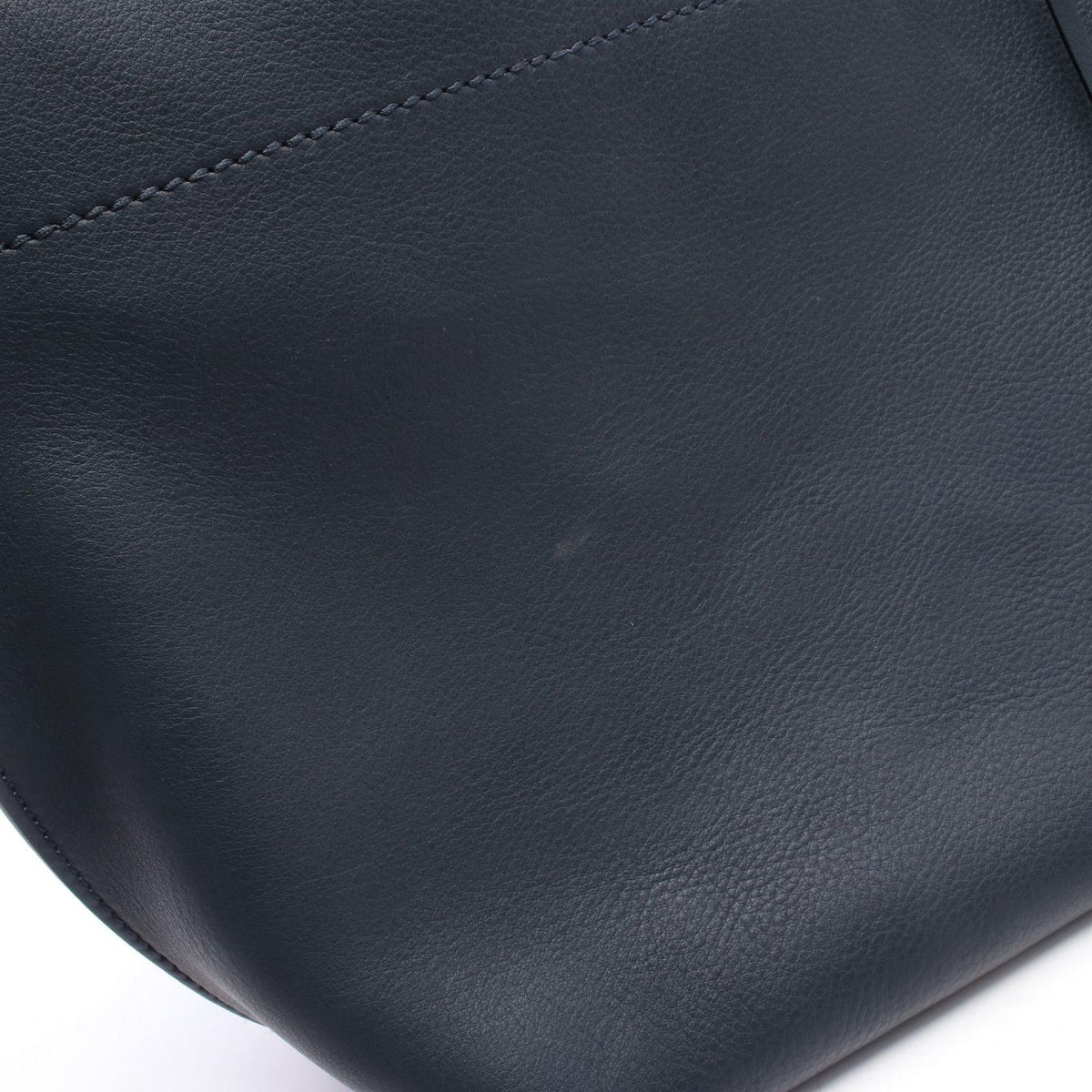Fendi Tote Bag All in Shopping Navy Black Leather — view 5