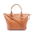 Gucci Tote Bag 2-Way Camel Leather