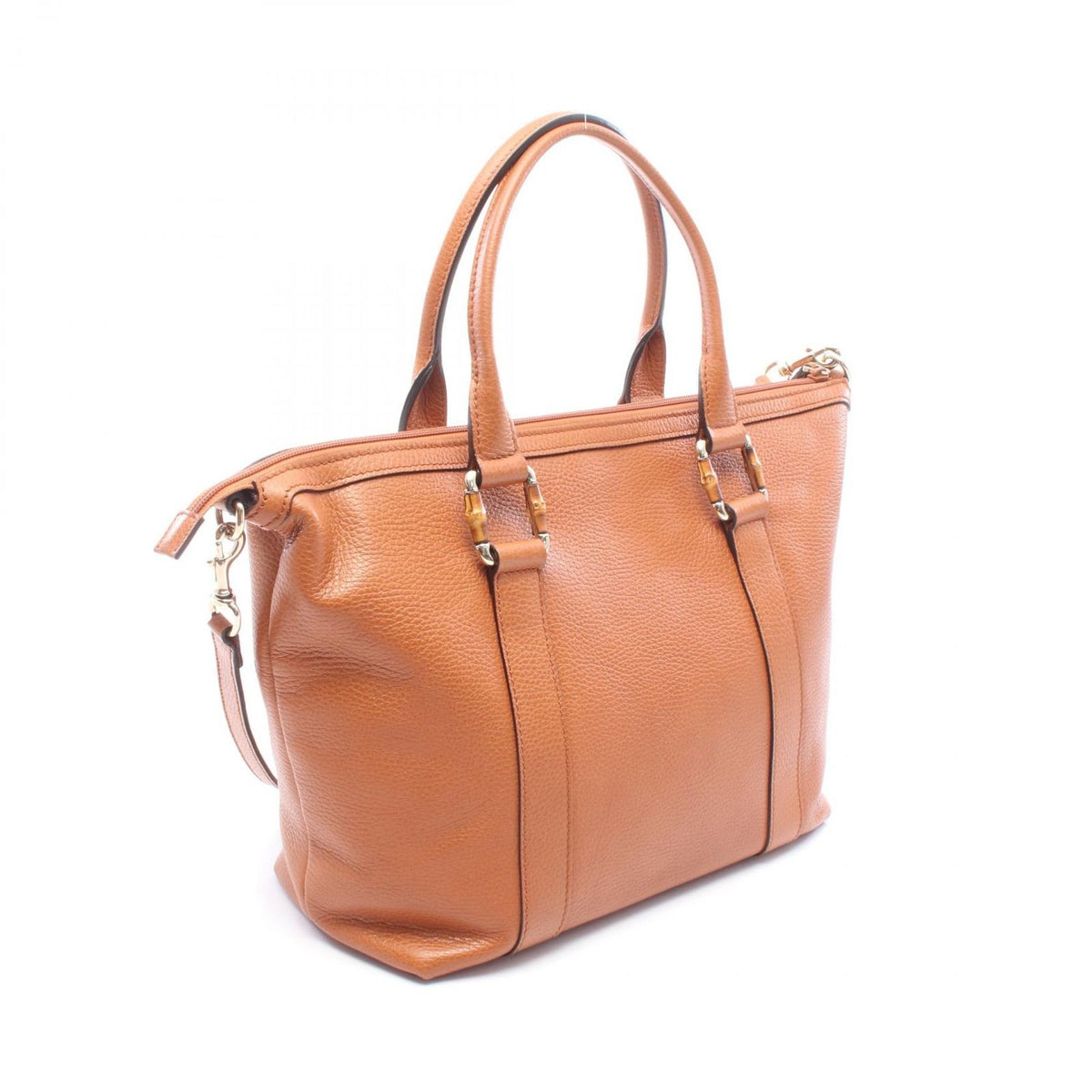Gucci Tote Bag 2-Way Camel Leather — view 2