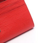 Louis Vuitton Bifold Wallet Portefeuille Sarah Coquelicot Leather — view 6