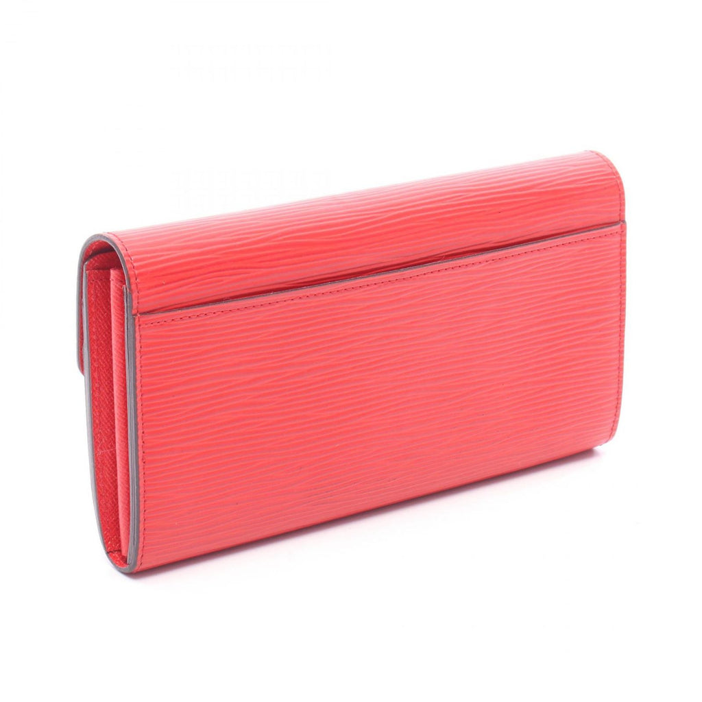 Louis Vuitton Bifold Wallet Portefeuille Sarah Coquelicot Leather — view 2