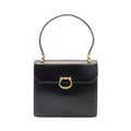 Celine Handbag Black Leather Gancini