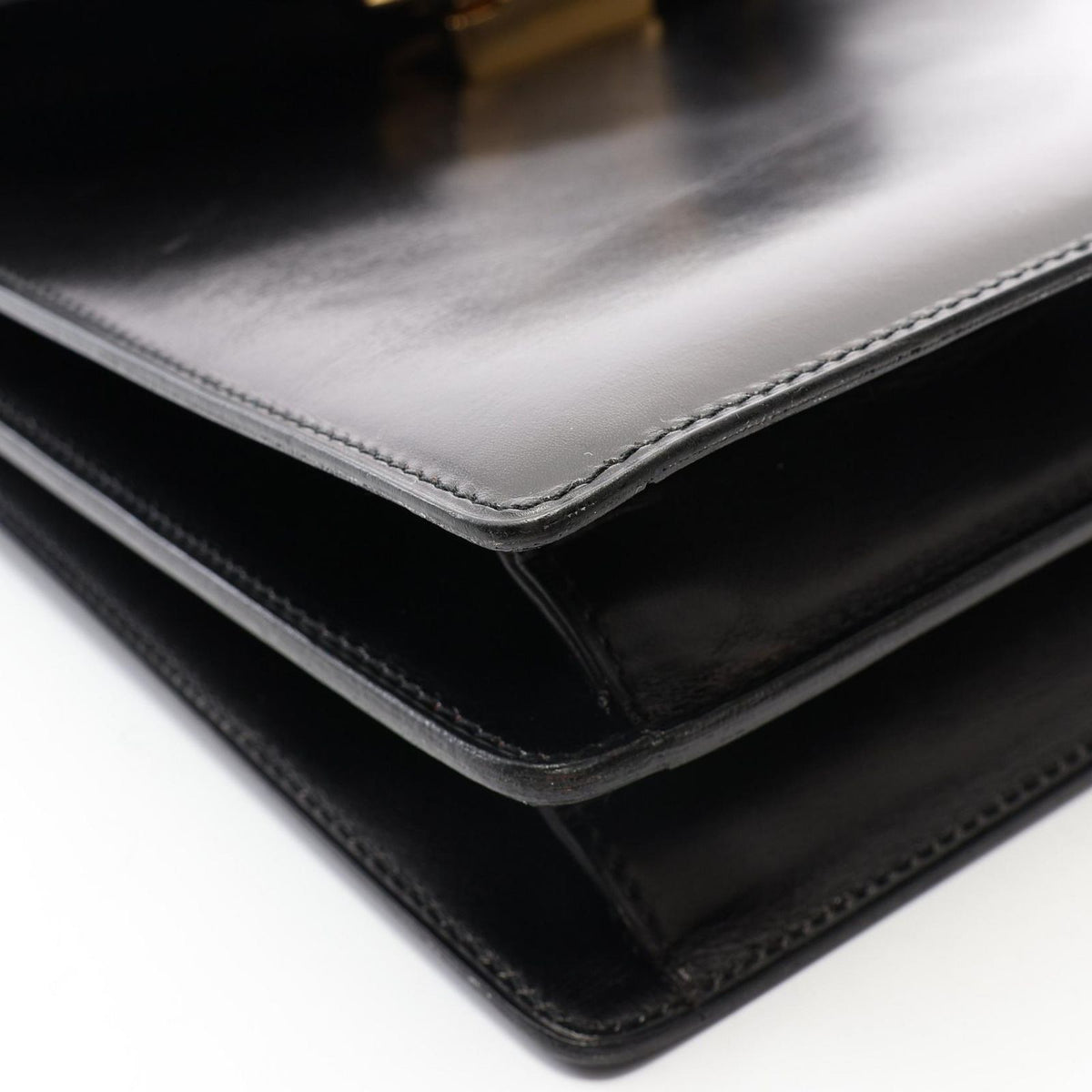 Celine Handbag Black Leather Gancini — view 7