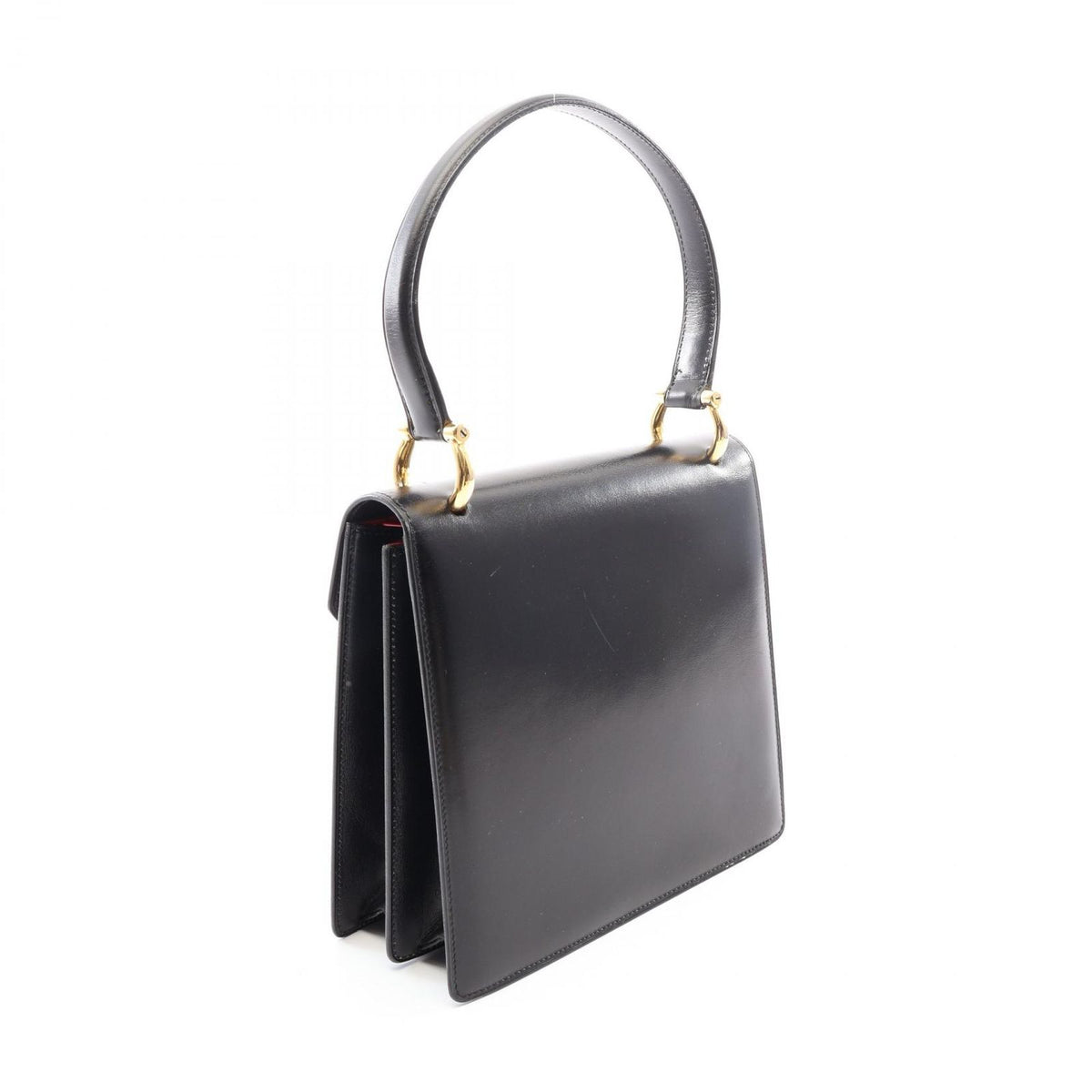 Celine Handbag Black Leather Gancini — view 2