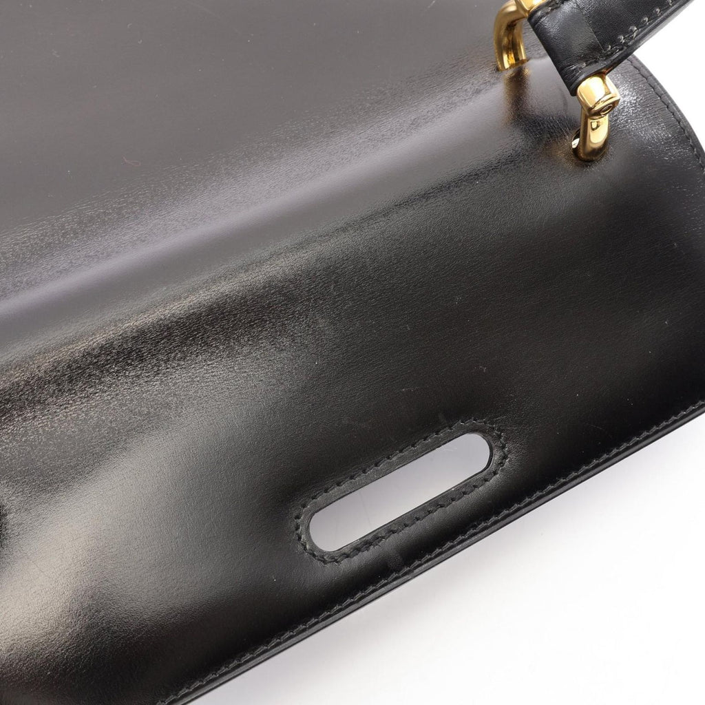 Celine Handbag Black Leather Gancini — view 6