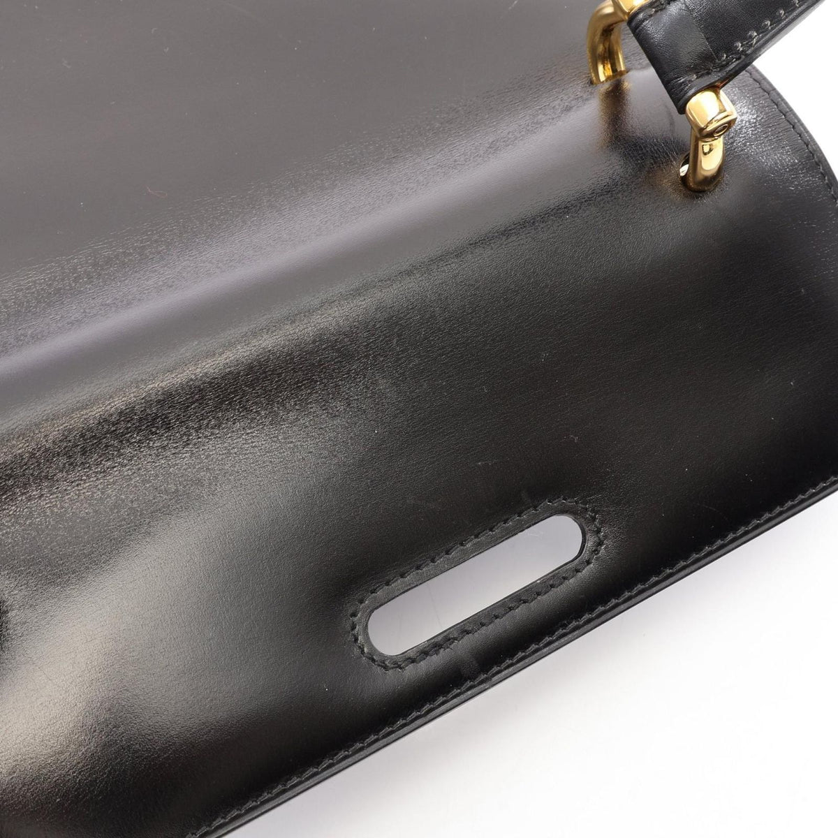 Celine Handbag Black Leather Gancini — view 6