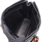Chanel Tote Bag Quilted Plastic Black Tortoiseshell Lambskin Chain — view 3