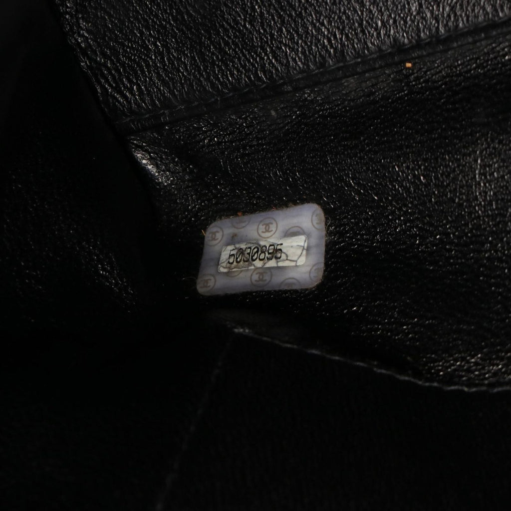 Chanel Tote Bag Quilted Plastic Black Tortoiseshell Lambskin Chain — view 5