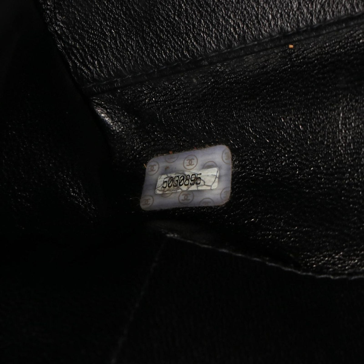Chanel Tote Bag Quilted Plastic Black Tortoiseshell Lambskin Chain — view 5