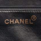 Chanel Tote Bag Quilted Plastic Black Tortoiseshell Lambskin Chain — view 4