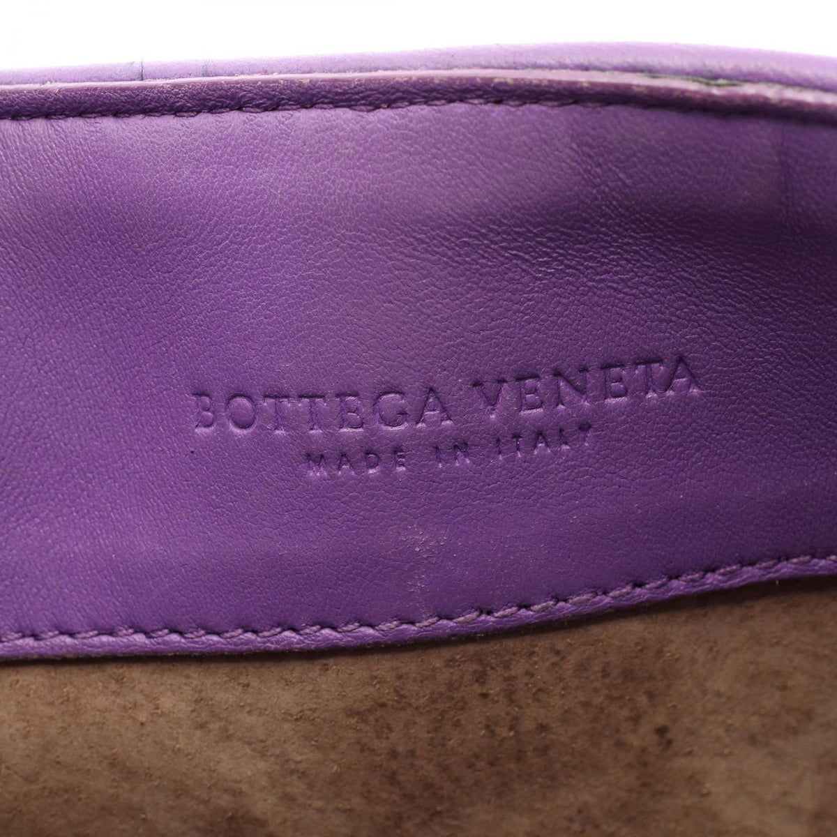 Bottega Veneta Shoulder Bag Olympia Intrecciato Purple Leather — view 4
