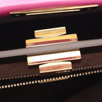 Fendi Handbag Peekaboo Regular Magenta Leather — view 5