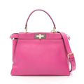Fendi Handbag Peekaboo Regular Magenta Leather