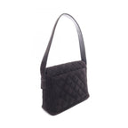 Chanel Shoulder Bag Quilted Black Suede — view 2
