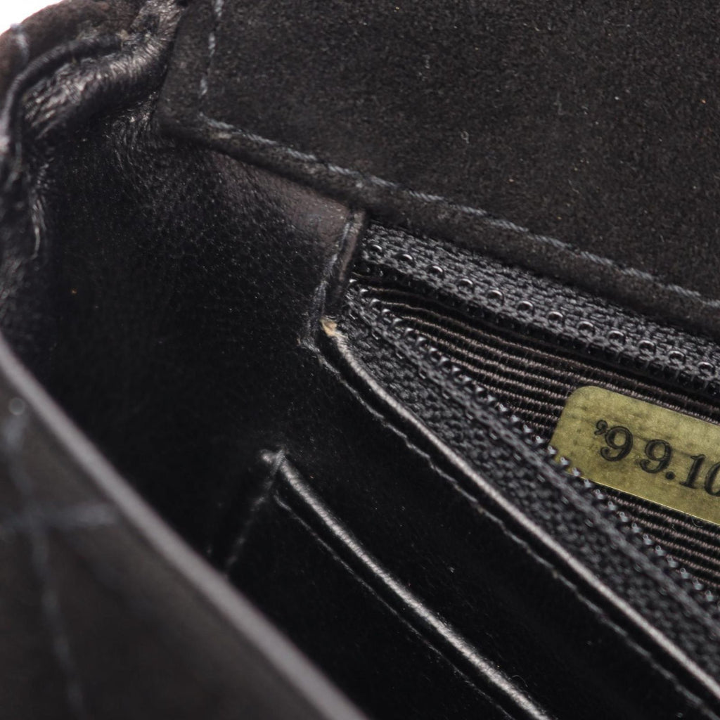 Chanel Shoulder Bag Quilted Black Suede — view 6