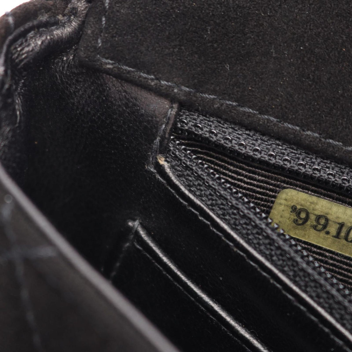 Chanel Shoulder Bag Quilted Black Suede — view 6