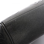 Chanel Tote Bag Triple CC Logo Black Caviar Leather Chain — view 7
