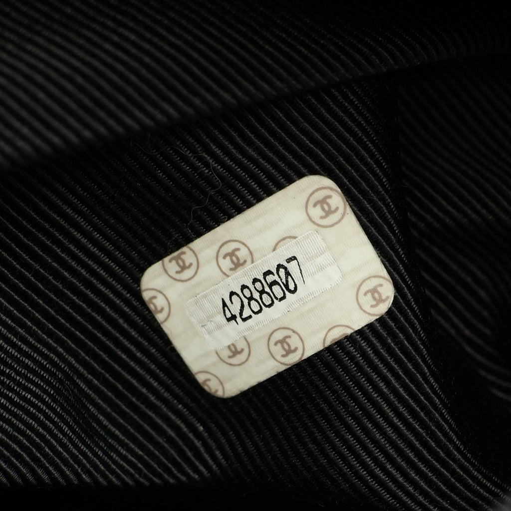 Chanel Tote Bag Triple CC Logo Black Caviar Leather Chain — view 5