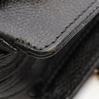 Chanel Tote Bag Triple CC Logo Black Caviar Leather Chain — view 8