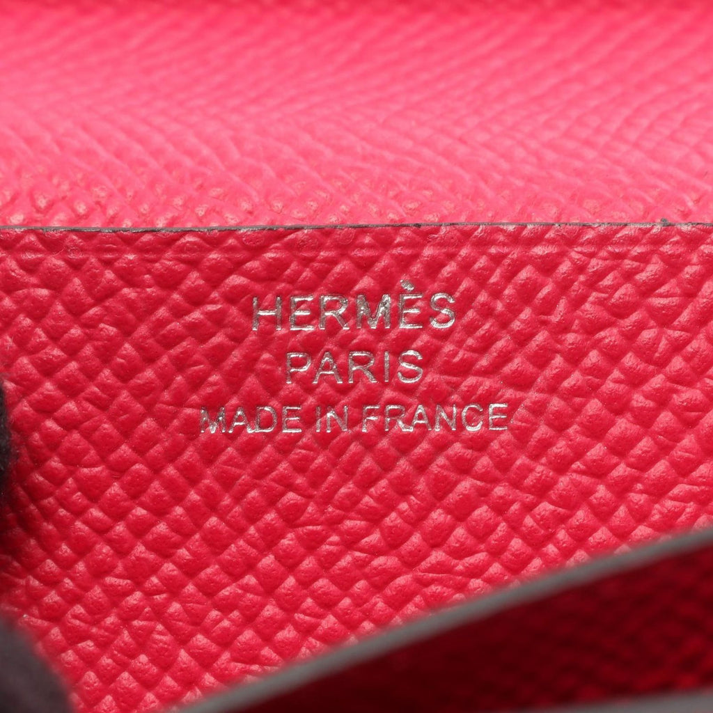 Hermes Bifold Wallet Bearn Soufflet Framboise — view 5