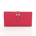 Hermes Bifold Wallet Bearn Soufflet Framboise