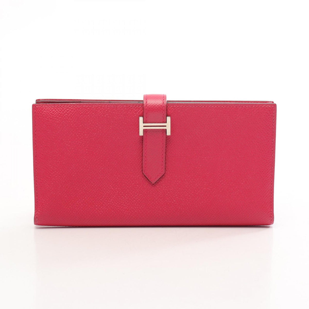 Hermes Bifold Wallet Bearn Soufflet Framboise