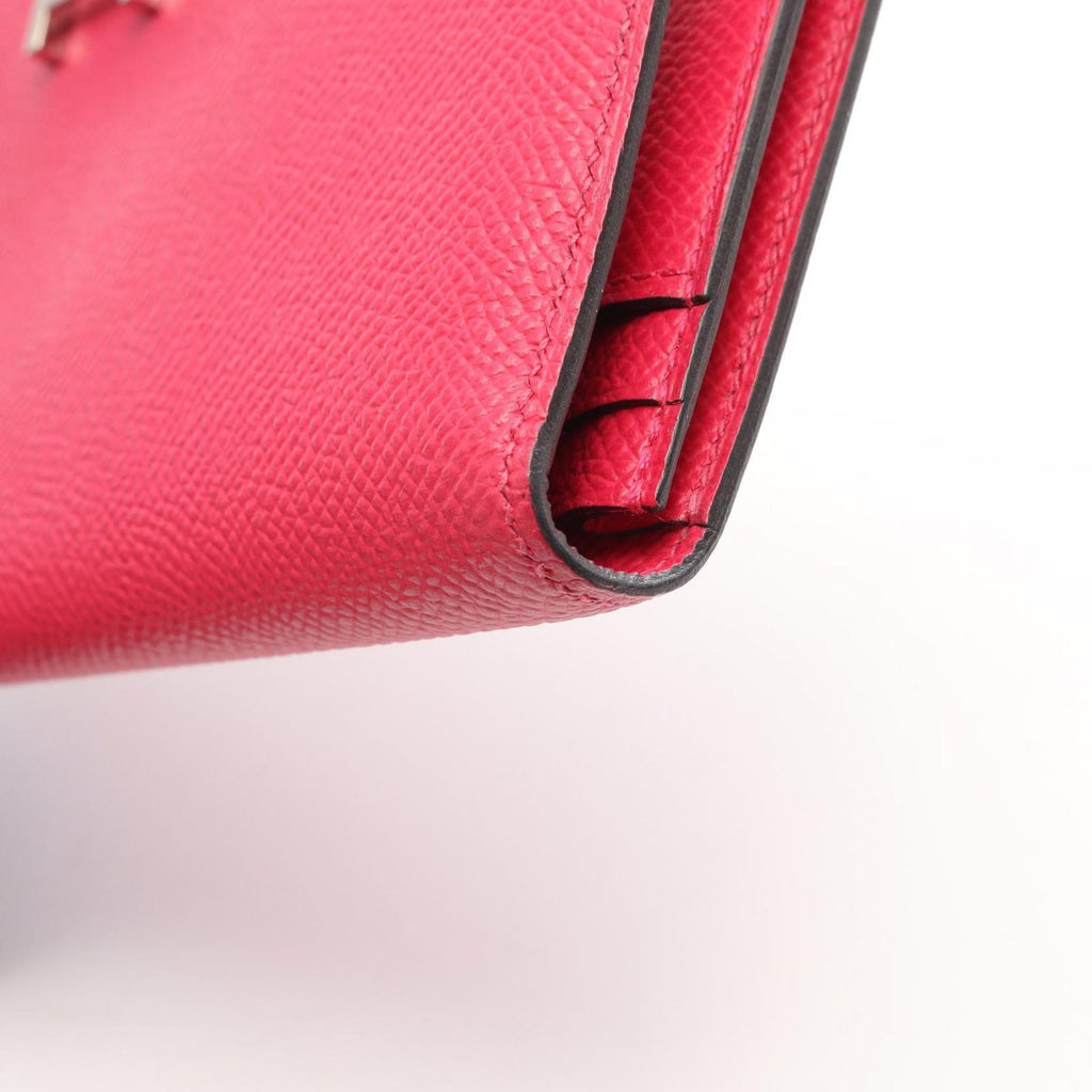 Hermes Bifold Wallet Bearn Soufflet Framboise — view 8