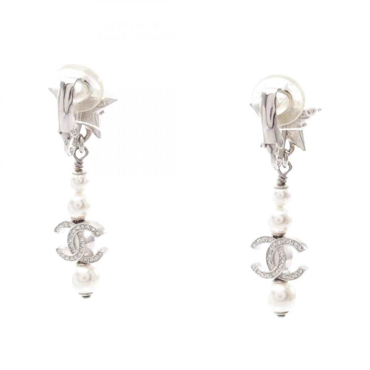 Chanel Earrings CC Logo Star Swing — view 2